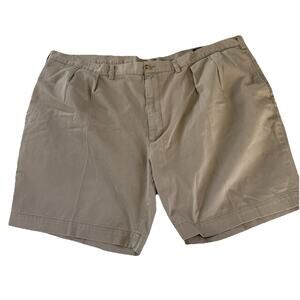 Polo Ralph Lauren Men’s Khaki Shorts Pleated Pockets Golf Size 50B Inseam 8.5”